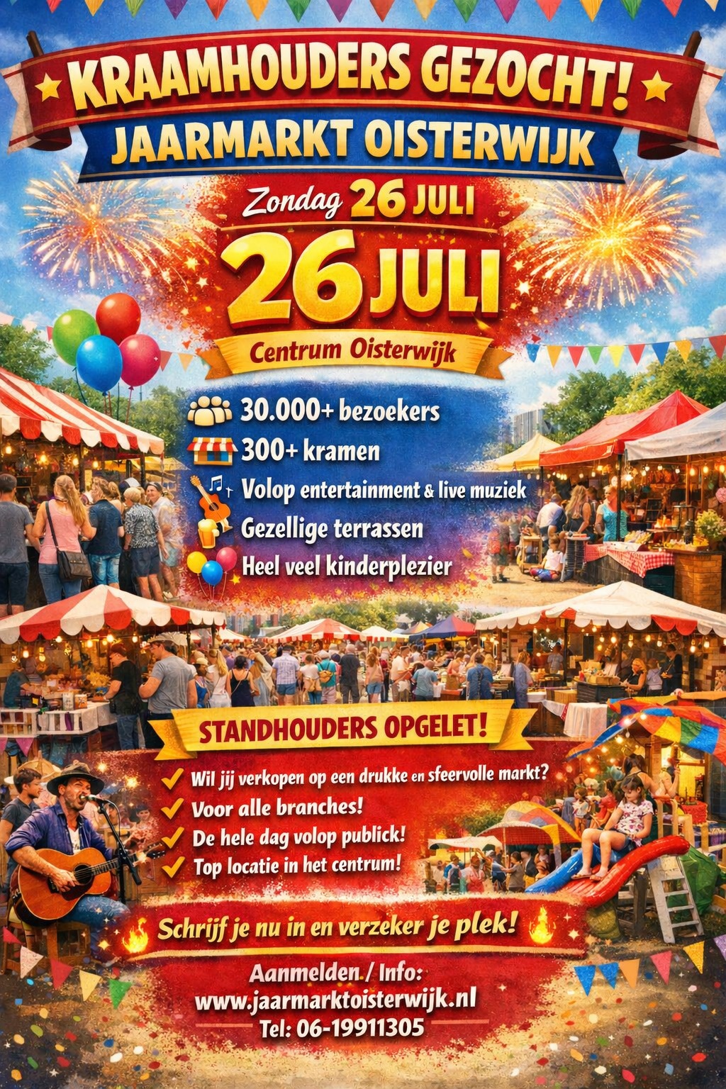 20260407 Poster JaarmarktOisterwijk 26juli2026